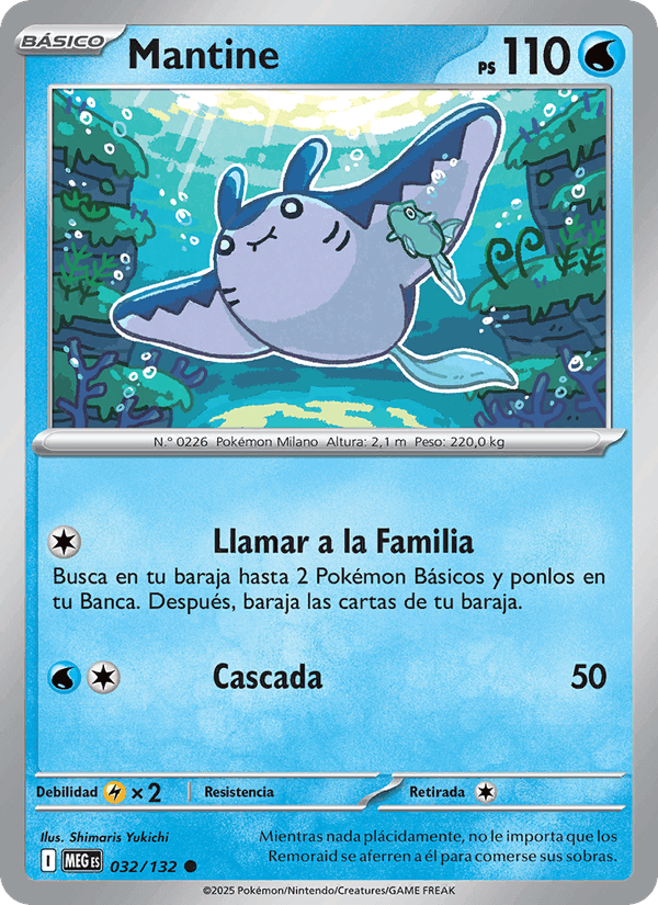 Mantine, carta 032 de Megaevolución