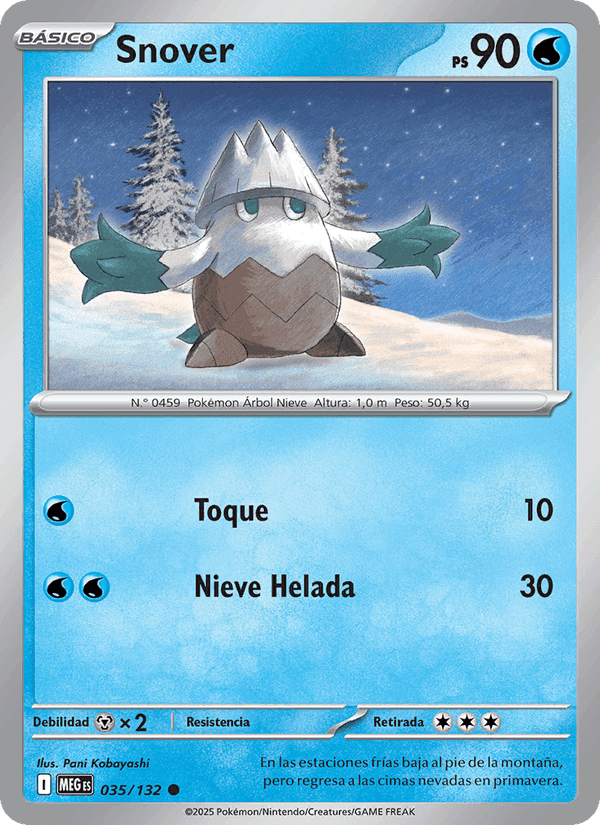 Snover, carta 035 de Megaevolución