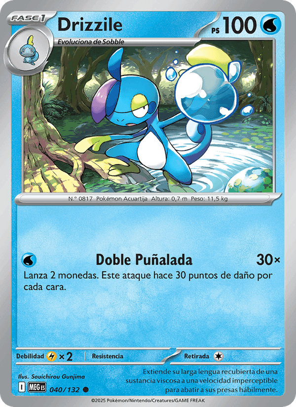 Drizzile, carta 040 de Megaevolución