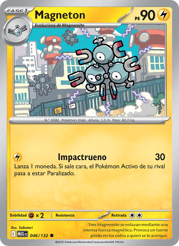 Magneton, carta 046 de Megaevolución