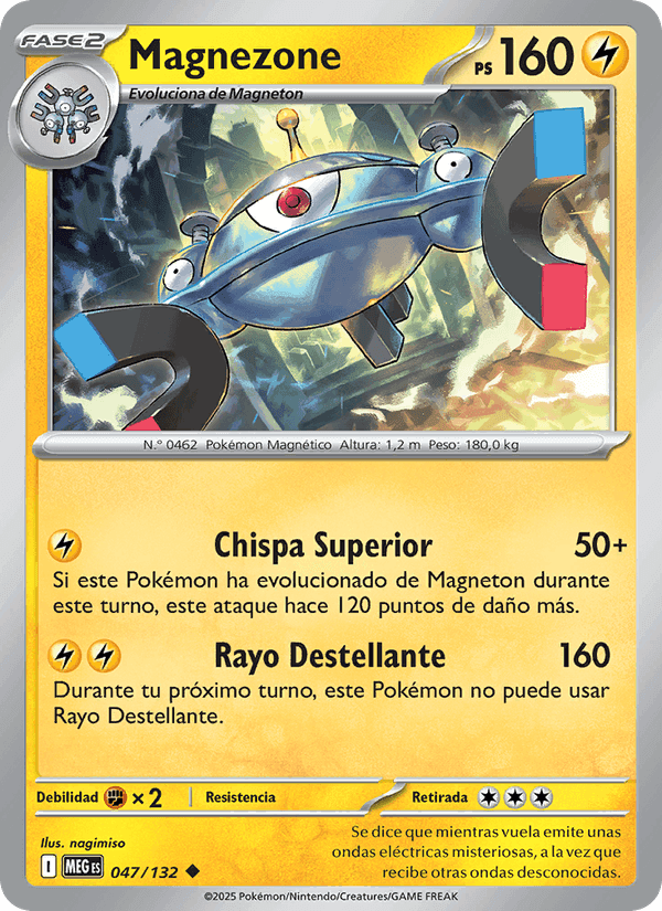 Magnezone, carta 047 de Megaevolución