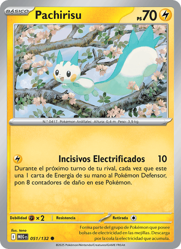 Megaevolución の 051 番、Pachirisu