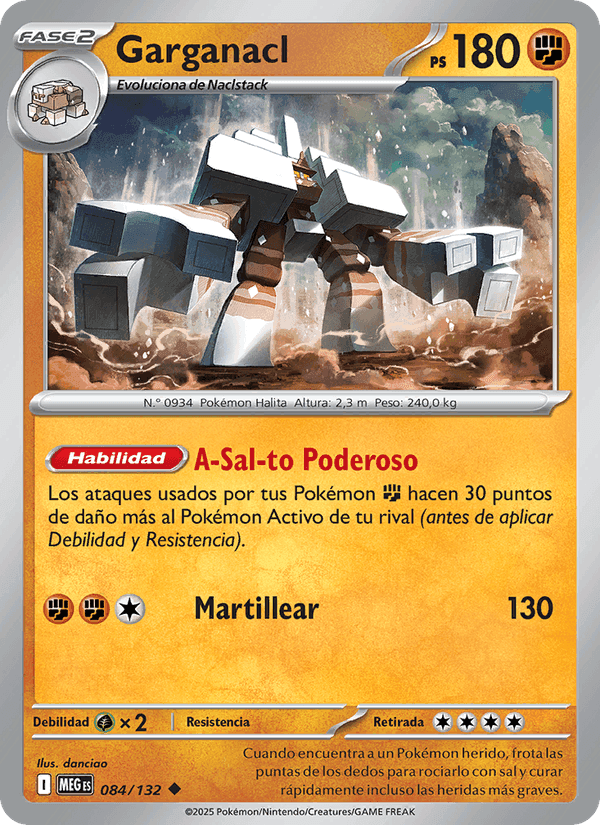 Garganacl, carta 084 de Megaevolución