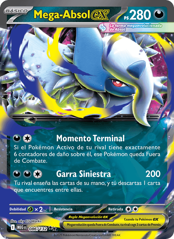 Mega-Absol ex, carta 086 de Megaevolución
