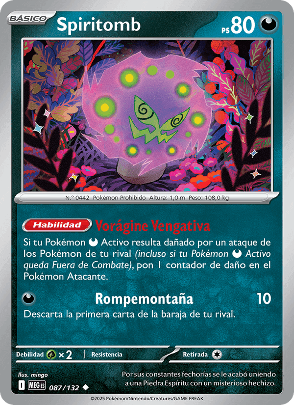 Megaevolución の 087 番、Spiritomb