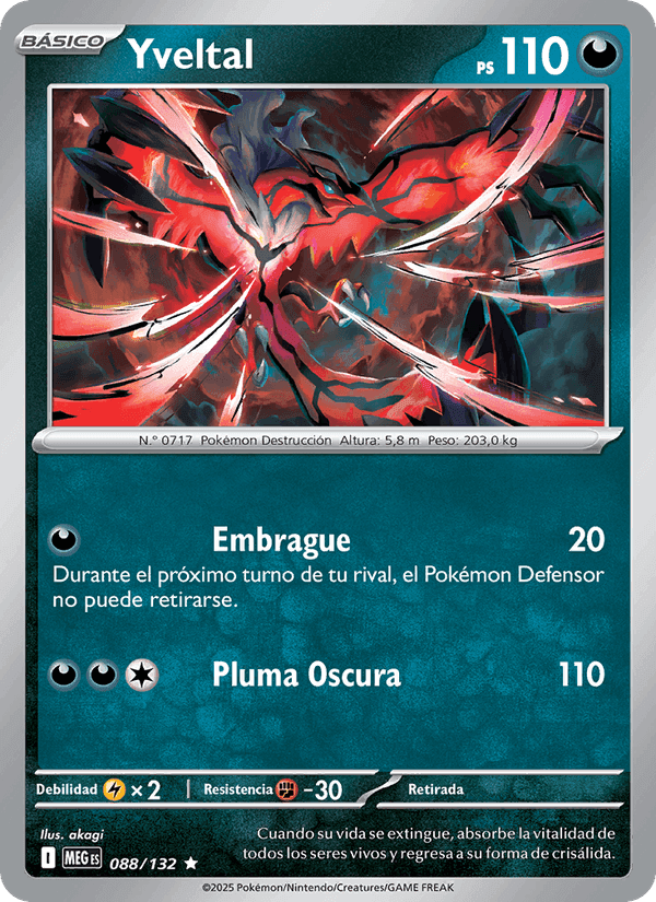 Yveltal, card 088 from Megaevolución