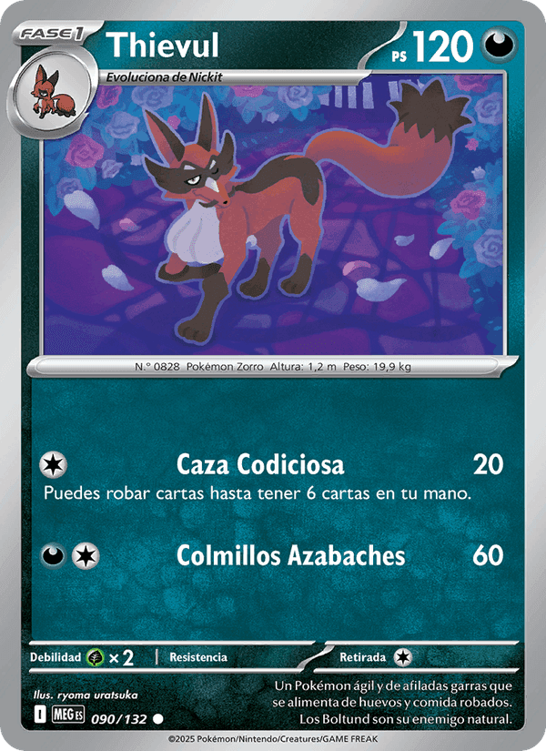Thievul, carta 090 di Megaevolución