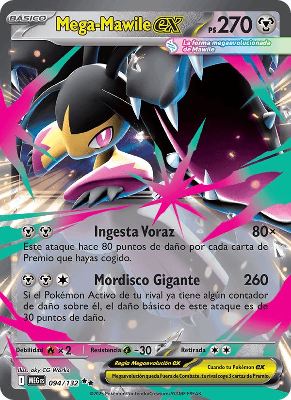 Mega-Mawile ex, carta 094 di Megaevolución