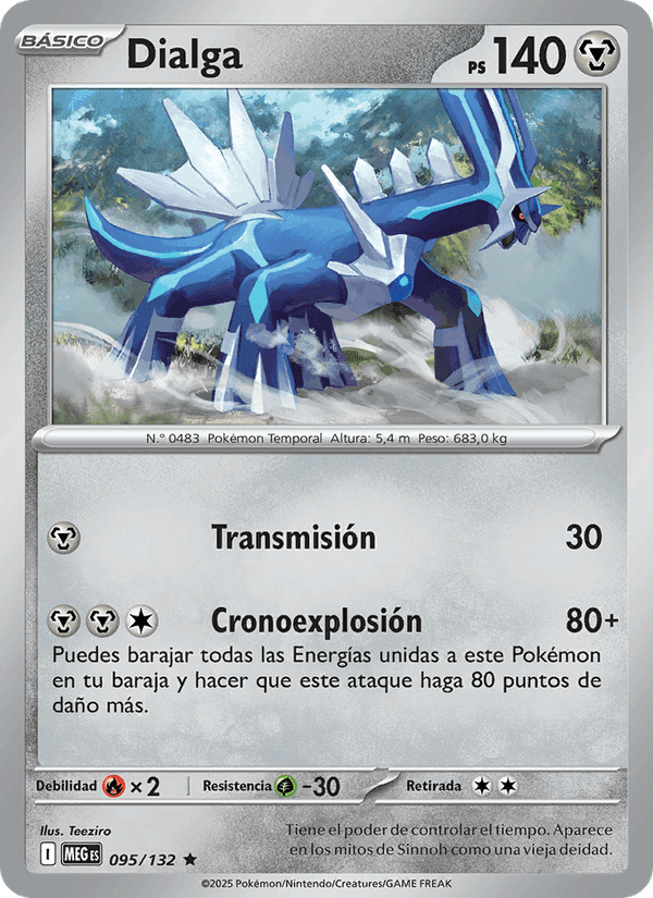 Dialga, card 095 from Megaevolución