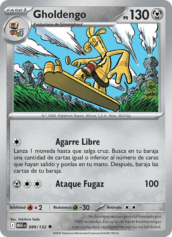 Gholdengo, carta 099 de Megaevolución