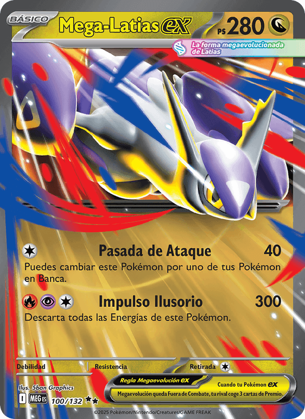 Mega-Latias ex, carta 100 de Megaevolución