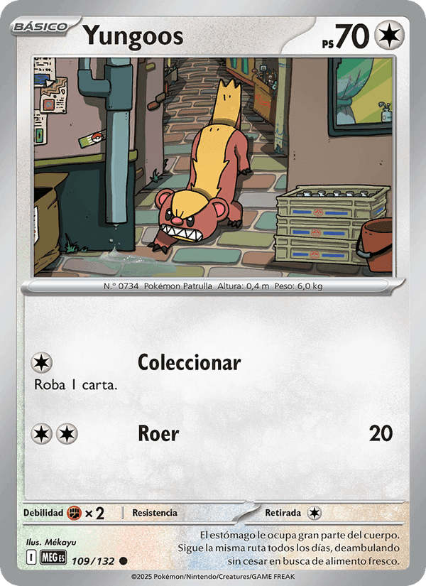 Yungoos, carta 109 de Megaevolución