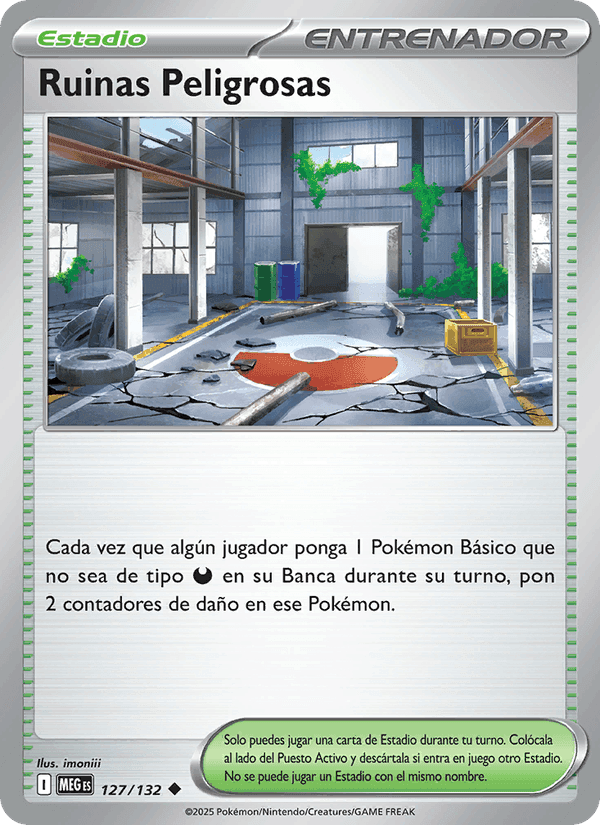 Ruinas Peligrosas, carta 127 di Megaevolución
