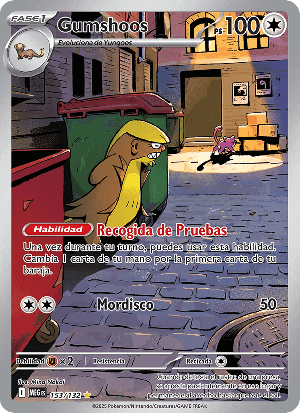 Gumshoos, carta 153 de Megaevolución