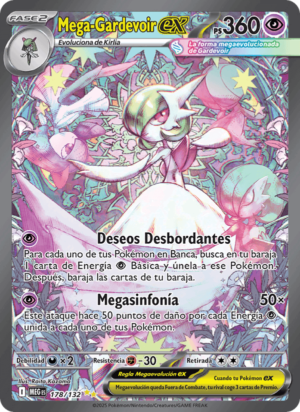 Mega-Gardevoir ex, carte 178 de Megaevolución