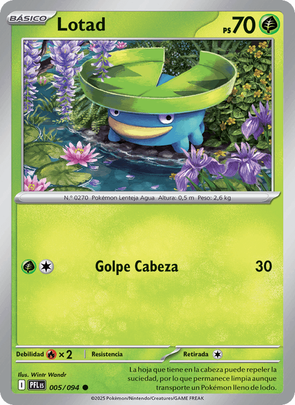 Lotad, carta 005 de Fuegos Fantasmales