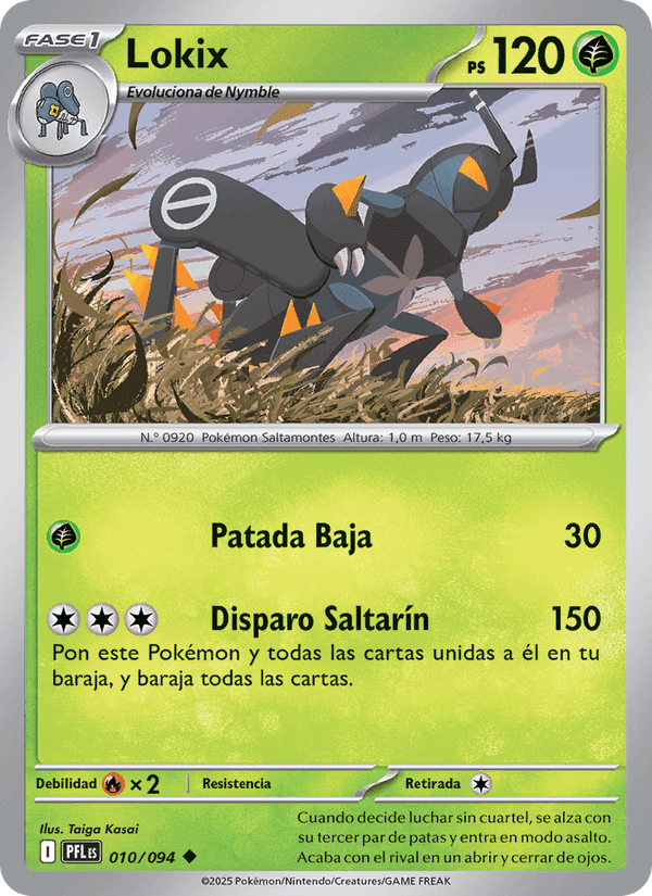 Lokix, carta 010 de Fuegos Fantasmales