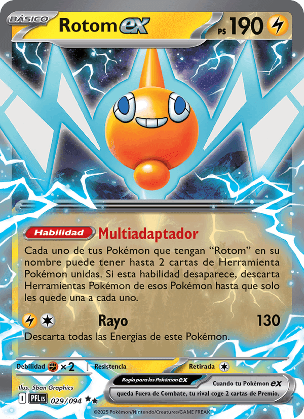 Rotom ex, carta 029 di Fuegos Fantasmales
