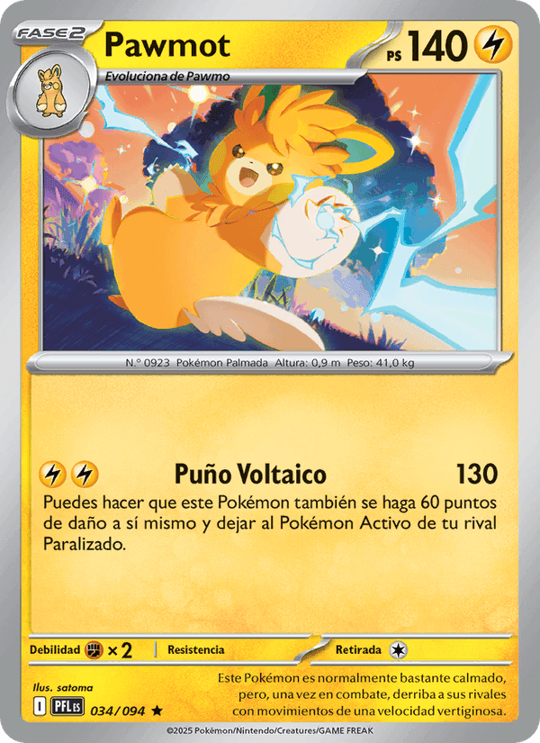 Pawmot, carta 034 de Fuegos Fantasmales