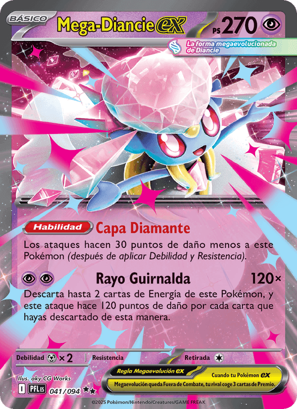 Mega-Diancie ex, carta 041 de Fuegos Fantasmales