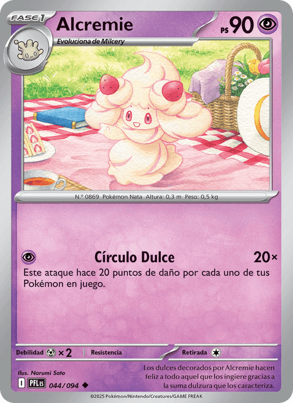 Alcremie, carta 044 de Fuegos Fantasmales