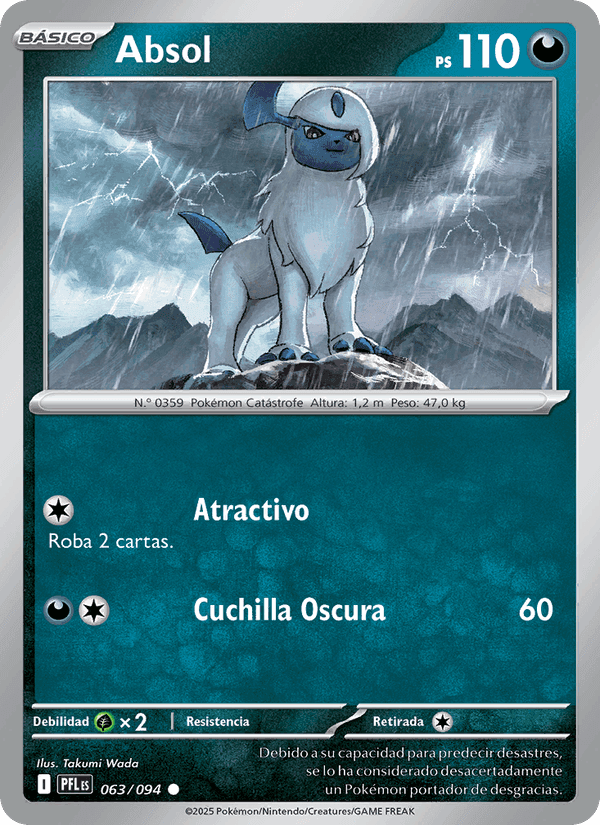 Absol, carte 063 de Fuegos Fantasmales