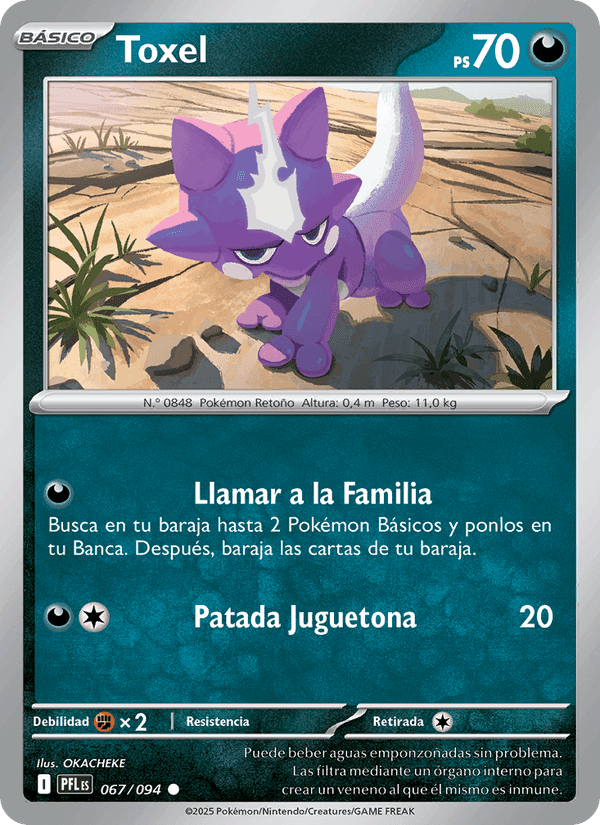 Toxel, carta 067 de Fuegos Fantasmales