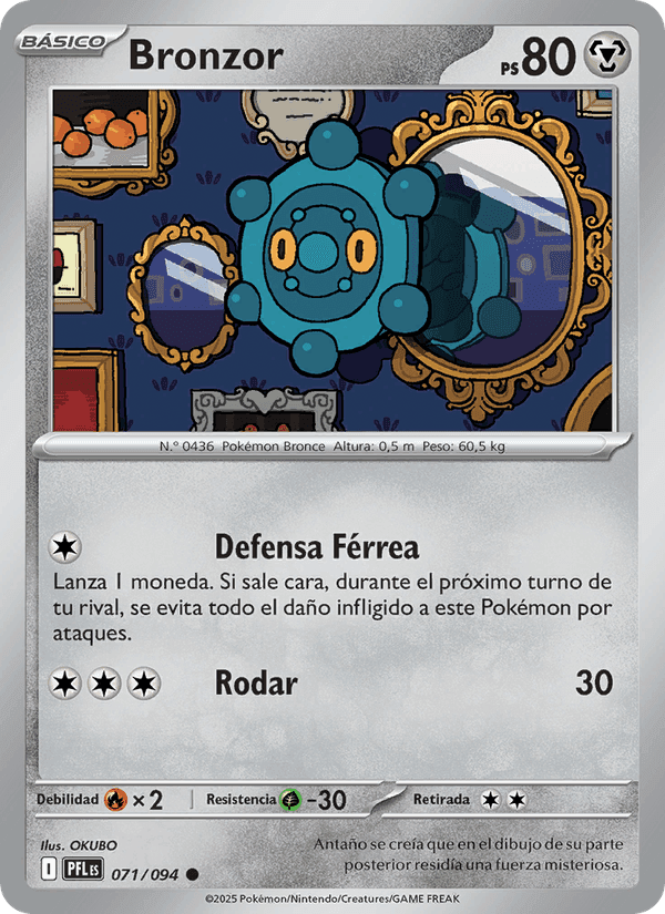 Bronzor, carta 071 de Fuegos Fantasmales
