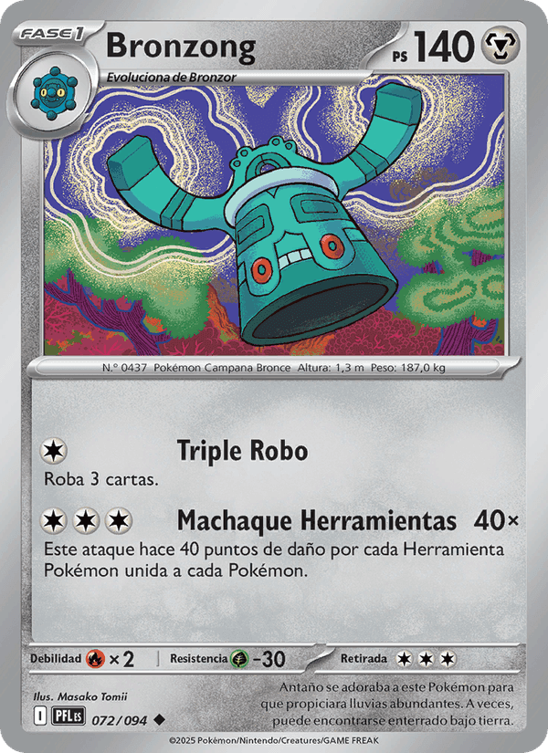 Bronzong, carta 072 de Fuegos Fantasmales