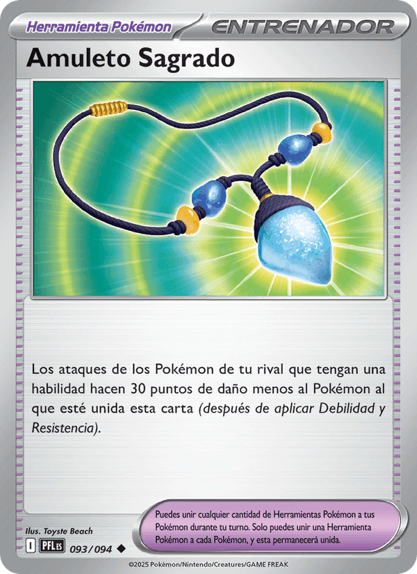 Amuleto Sagrado, carta 093 de Fuegos Fantasmales