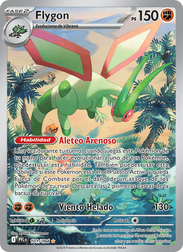 Flygon, carte 101 de Fuegos Fantasmales