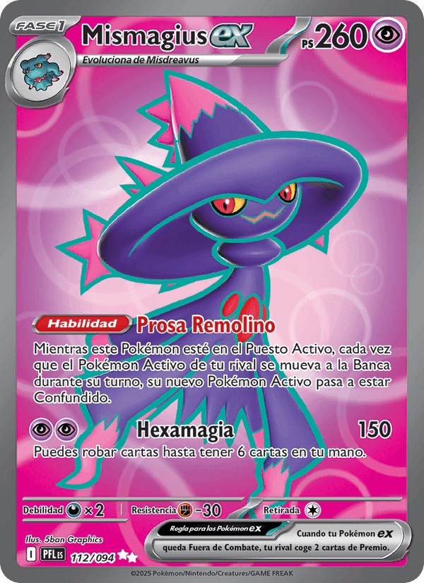 Mismagius ex, card 112 from Fuegos Fantasmales