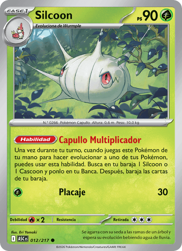 Silcoon, carta 012 de Héroes Ascendentes