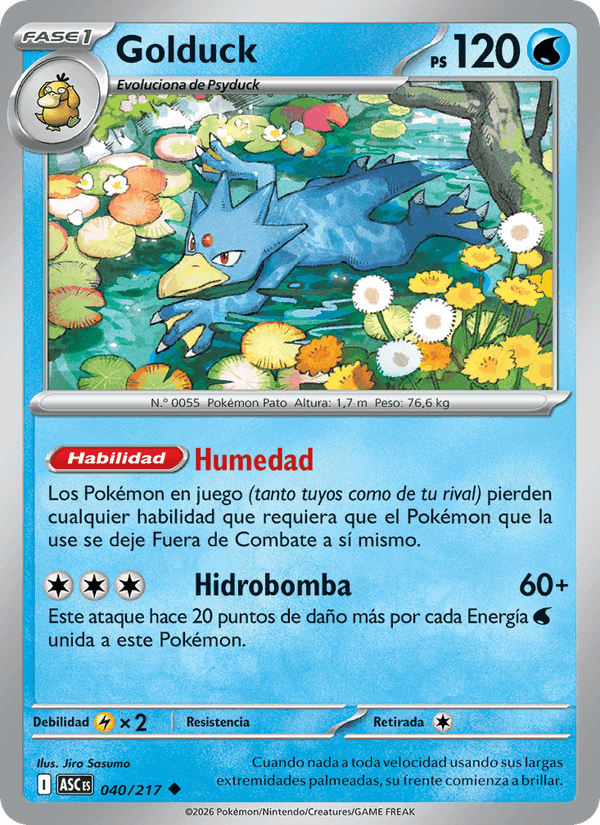 Golduck, carta 040 de Héroes Ascendentes