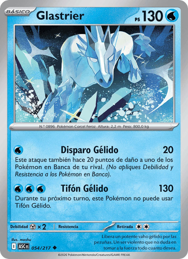Glastrier, carta 054 di Héroes Ascendentes