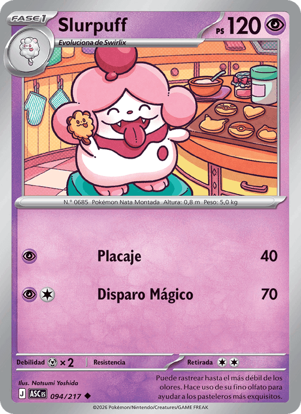 Slurpuff, carta 094 de Héroes Ascendentes