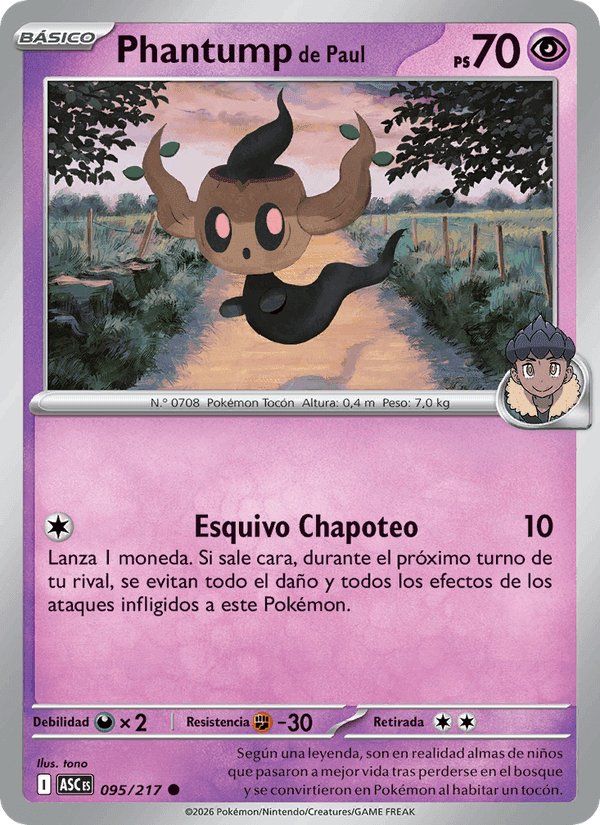 Phantump de Paul, carta 095 di Héroes Ascendentes