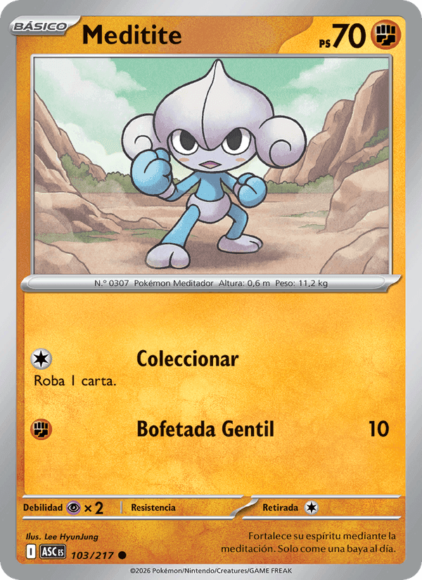 Meditite, carta 103 de Héroes Ascendentes