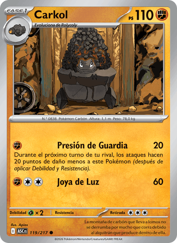 Héroes Ascendentes の 119 番、Carkol