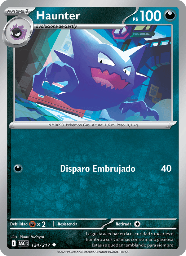 Haunter, carta 124 de Héroes Ascendentes