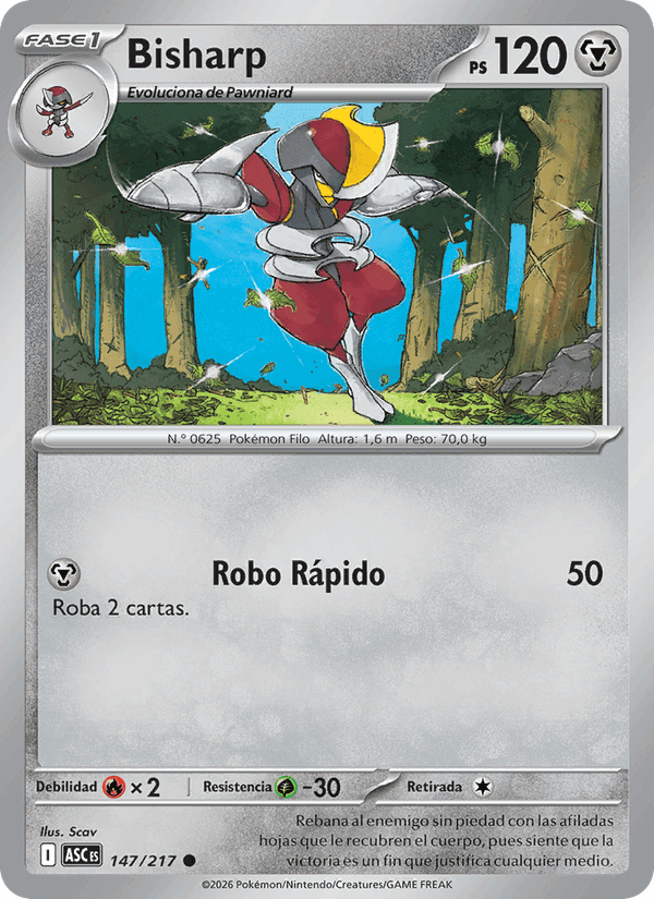 Bisharp, carta 147 de Héroes Ascendentes