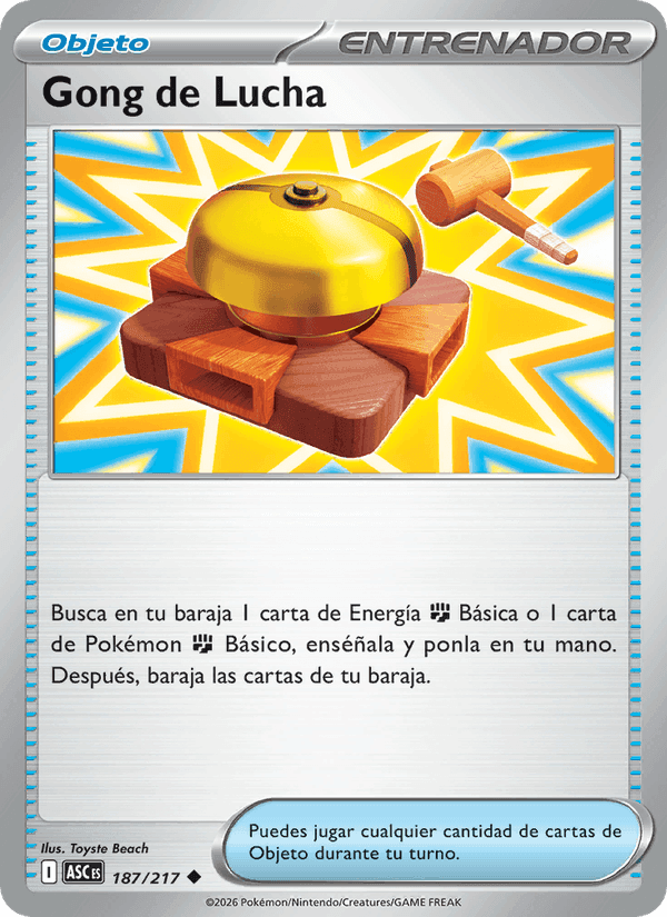 Gong de Lucha, card 187 from Héroes Ascendentes