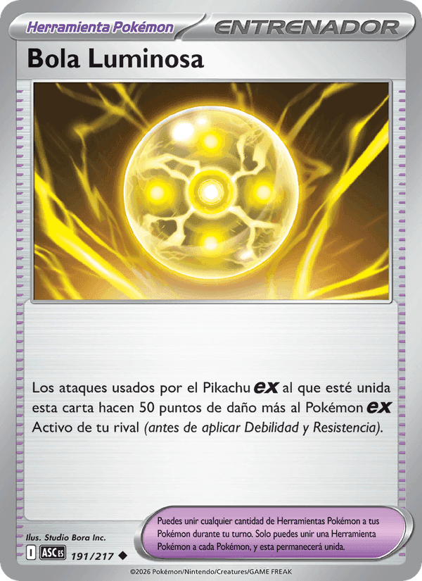 Bola Luminosa, card 191 from Héroes Ascendentes