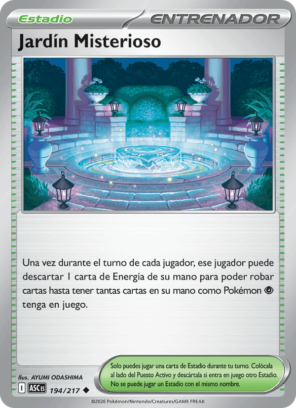 Jardín Misterioso, card 194 from Héroes Ascendentes