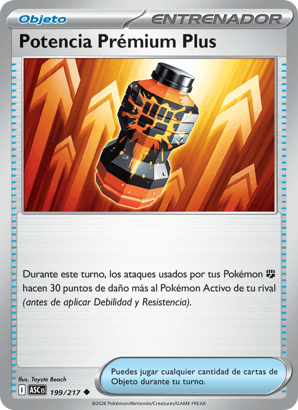 Potencia Prémium Plus, card 199 from Héroes Ascendentes