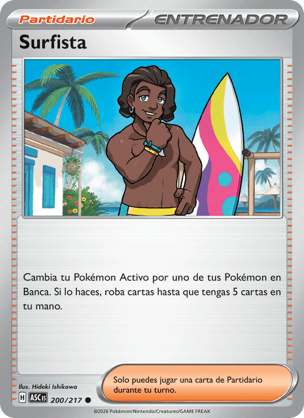 Surfista, carta 200 de Héroes Ascendentes