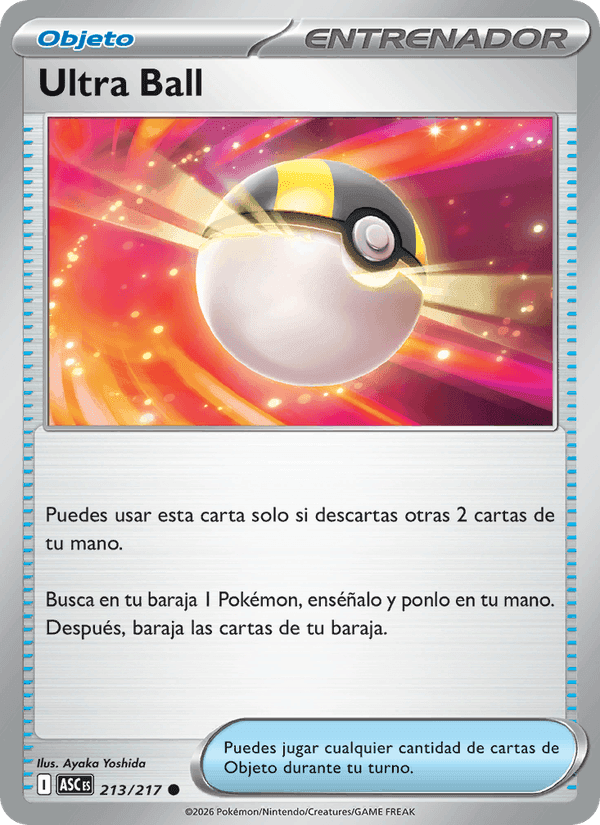 Ultra Ball, card 213 from Héroes Ascendentes