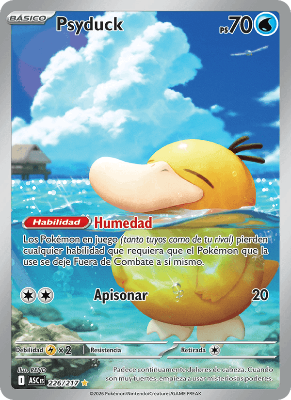 Psyduck, carte 226 de Héroes Ascendentes