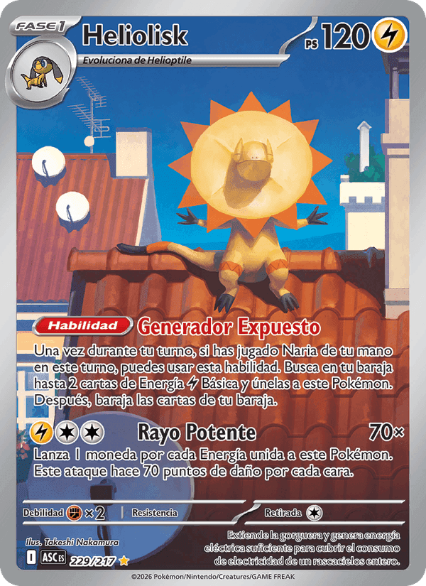 Heliolisk, carta 229 de Héroes Ascendentes
