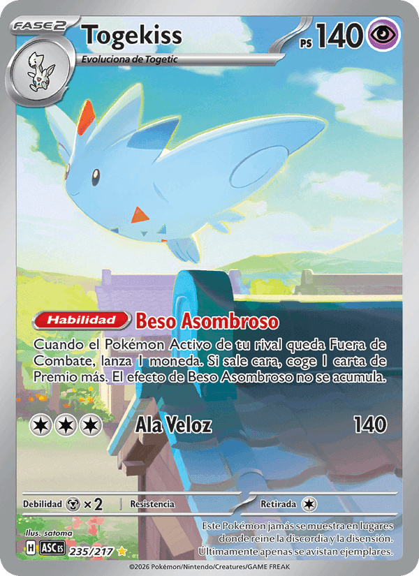 Togekiss, carta 235 de Héroes Ascendentes